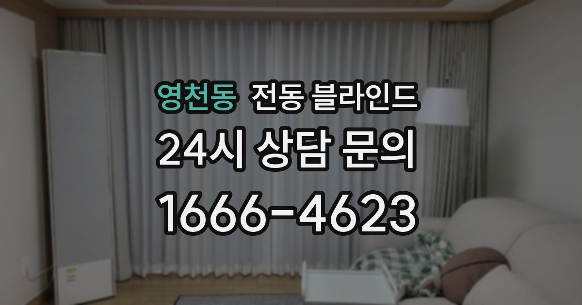 영천동 전동 블라인드
