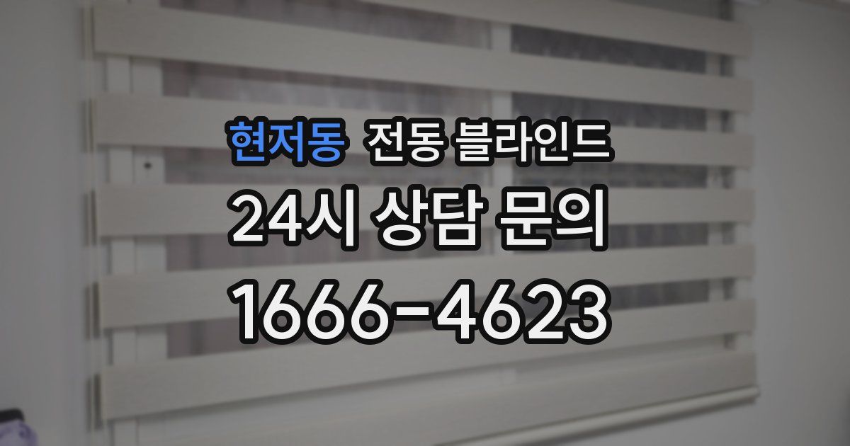 현저동 전동 블라인드