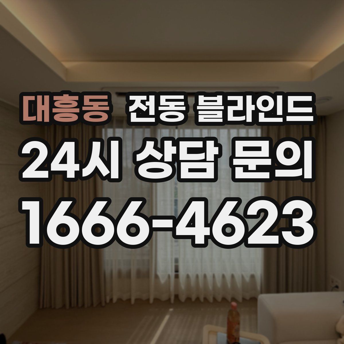 대흥동 전동 블라인드