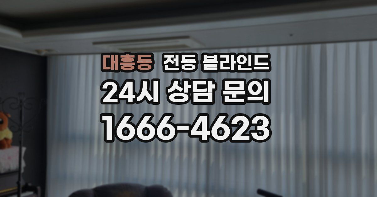 대흥동 전동 블라인드