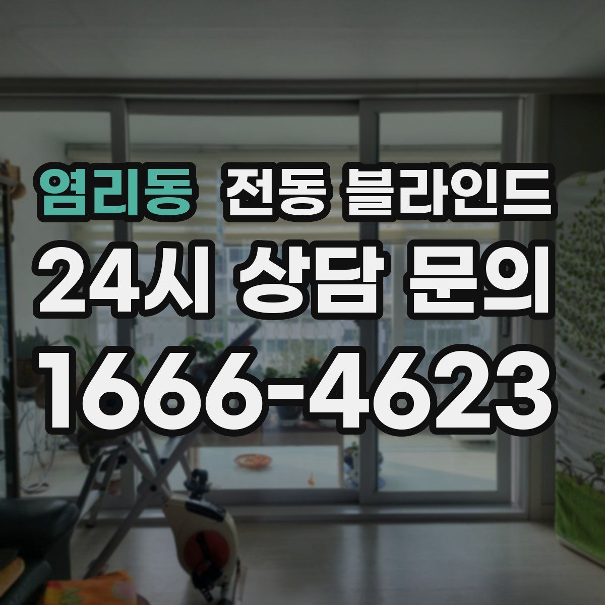 염리동 전동 블라인드