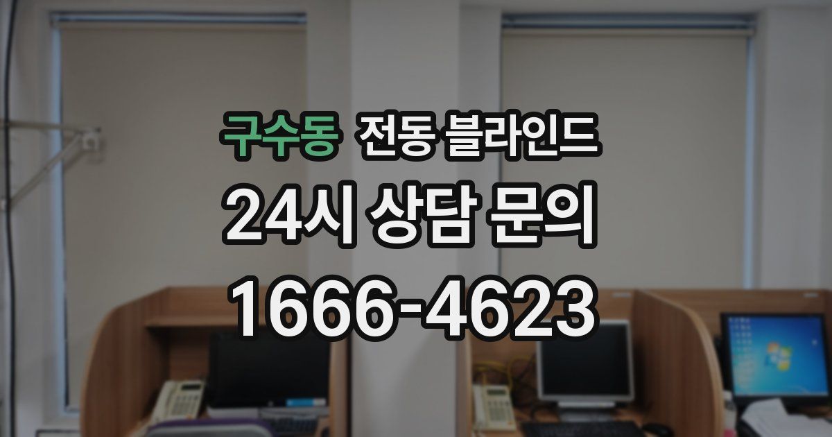 구수동 전동 블라인드