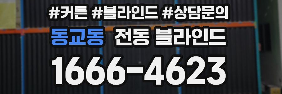 동교동 전동 블라인드