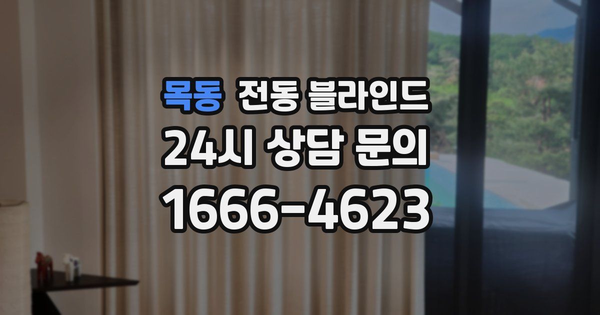 목동 전동 블라인드