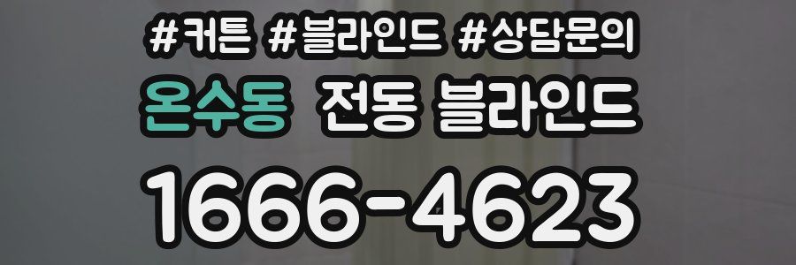 온수동 전동 블라인드