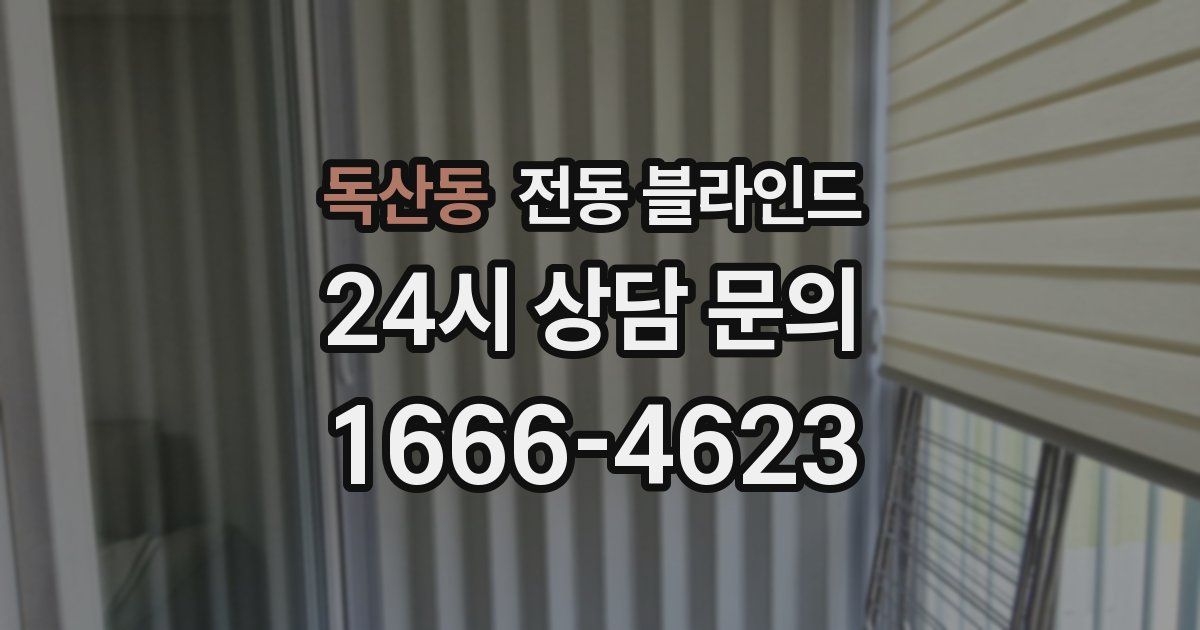 독산동 전동 블라인드