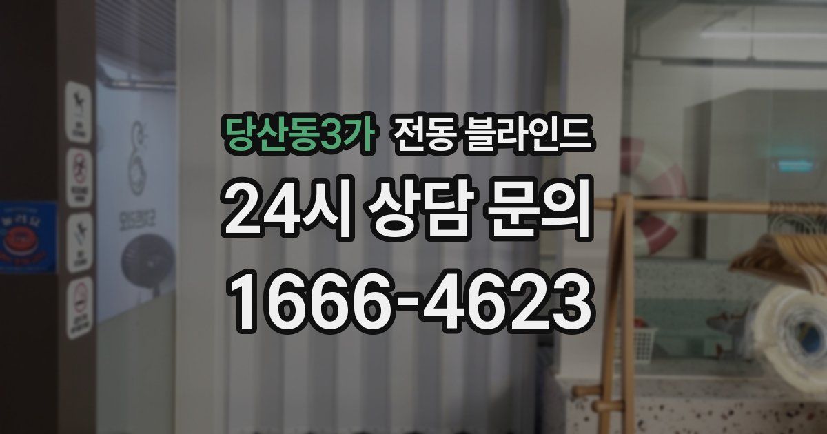 당산동3가 전동 블라인드