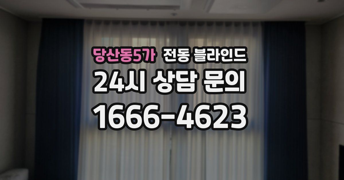 당산동5가 전동 블라인드
