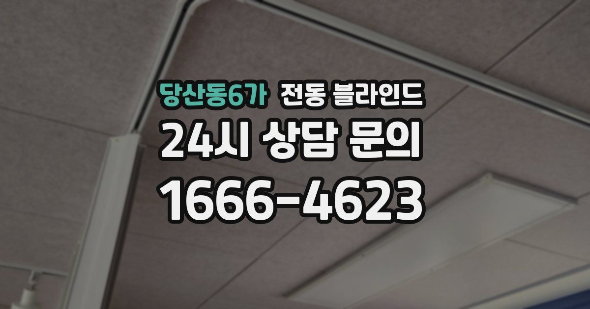 당산동6가 전동 블라인드