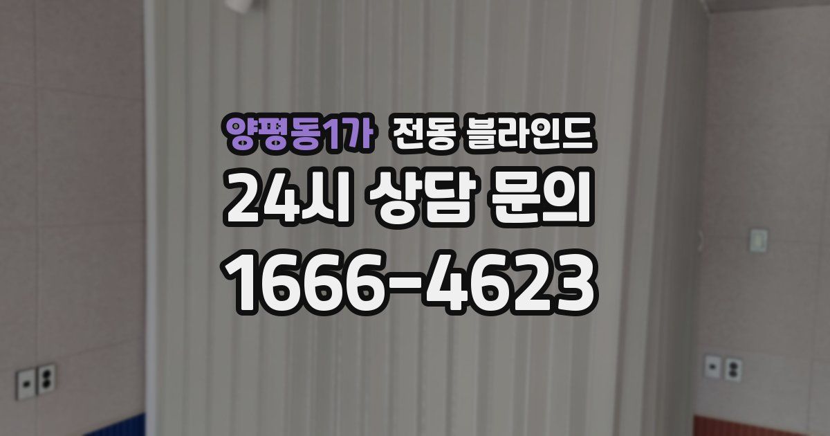 양평동1가 전동 블라인드