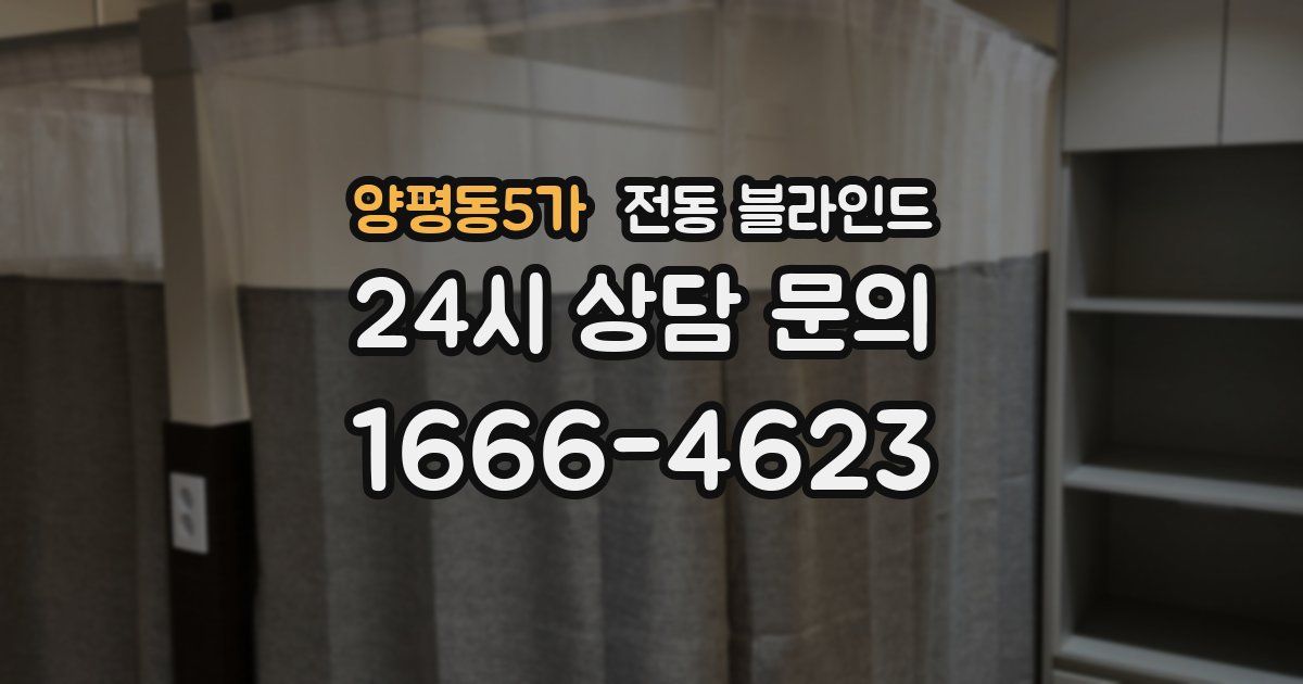 양평동5가 전동 블라인드