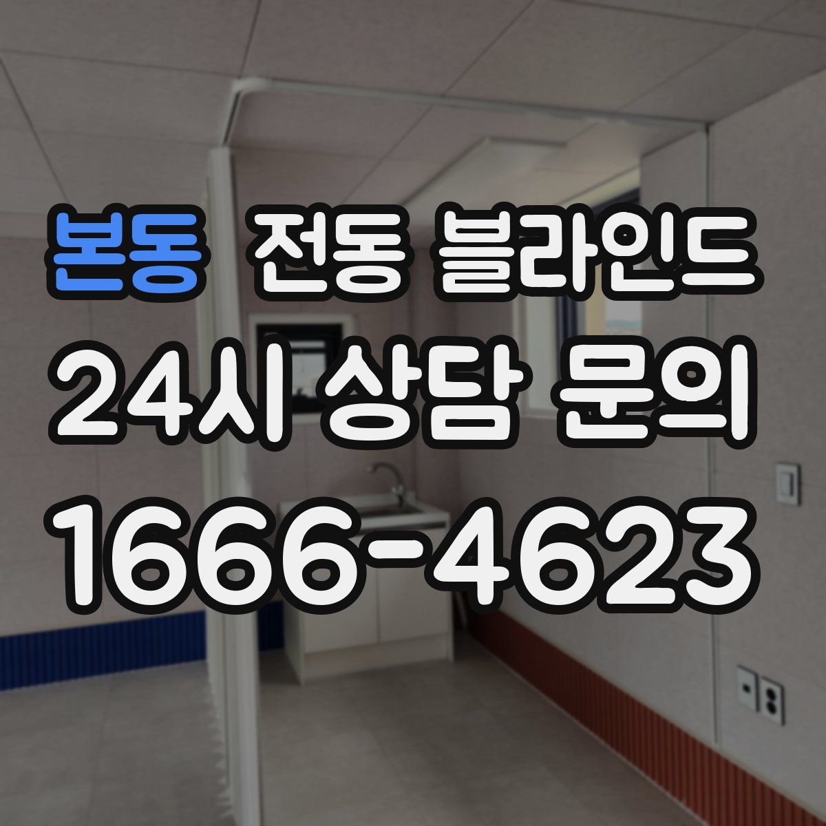 본동 전동 블라인드