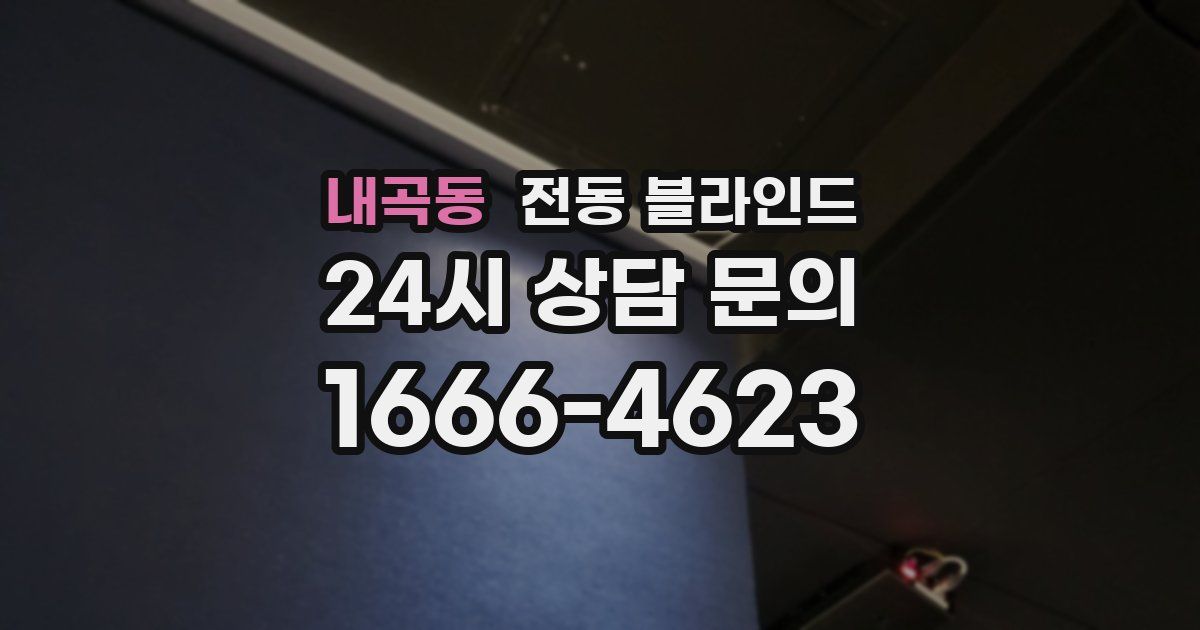 내곡동 전동 블라인드