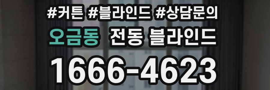 오금동 전동 블라인드