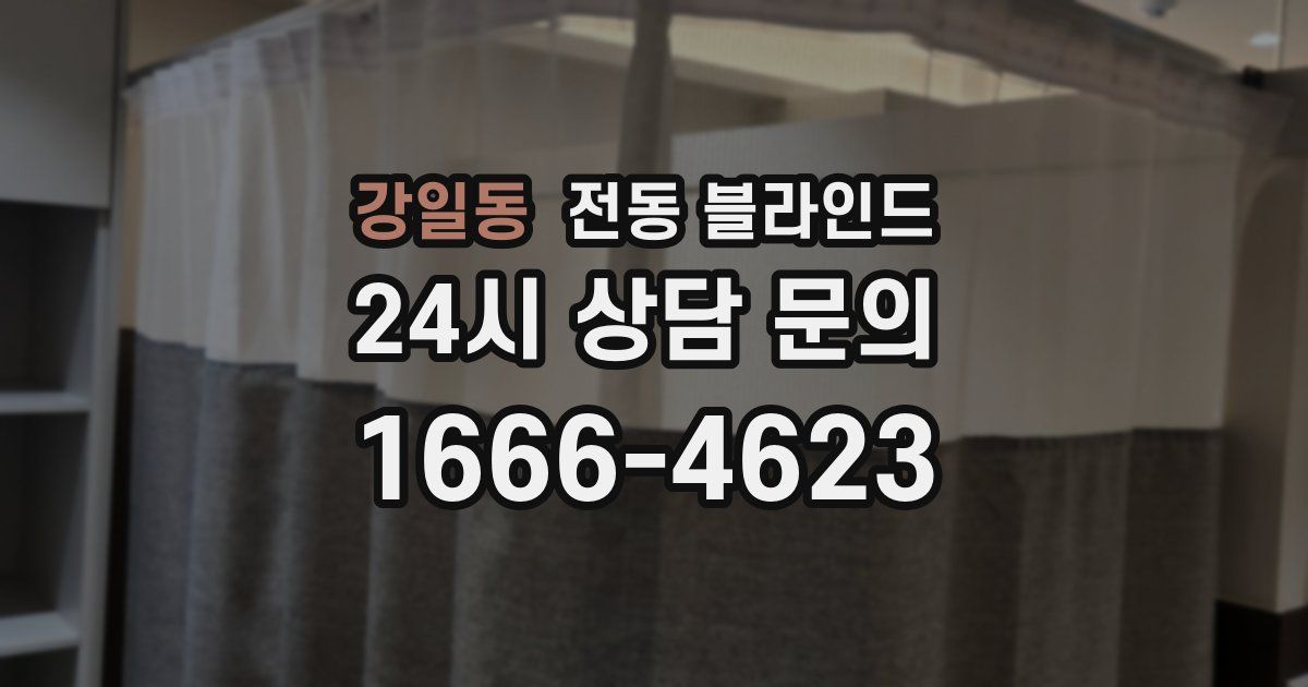 강일동 전동 블라인드
