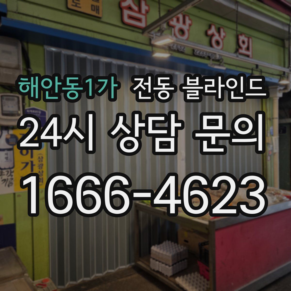 해안동1가 전동 블라인드