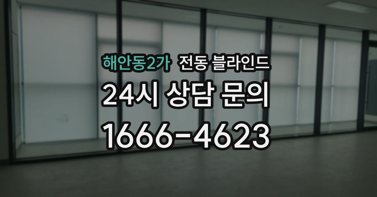 해안동2가 전동 블라인드