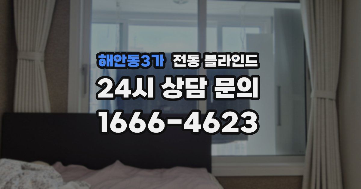 해안동3가 전동 블라인드
