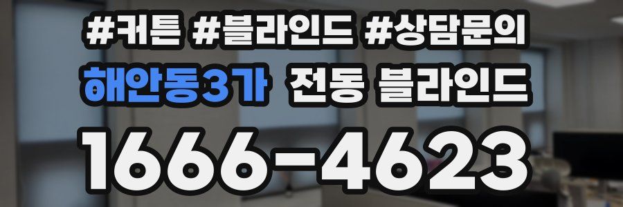 해안동3가 전동 블라인드