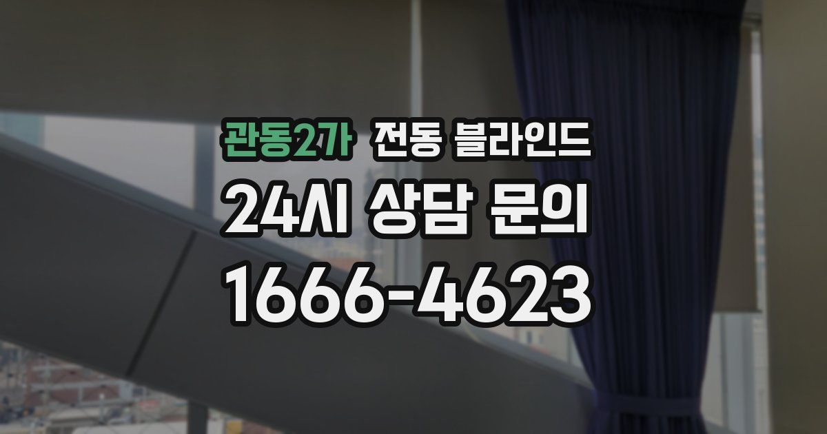 관동2가 전동 블라인드