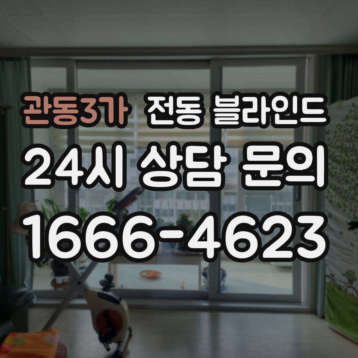 관동3가 전동 블라인드