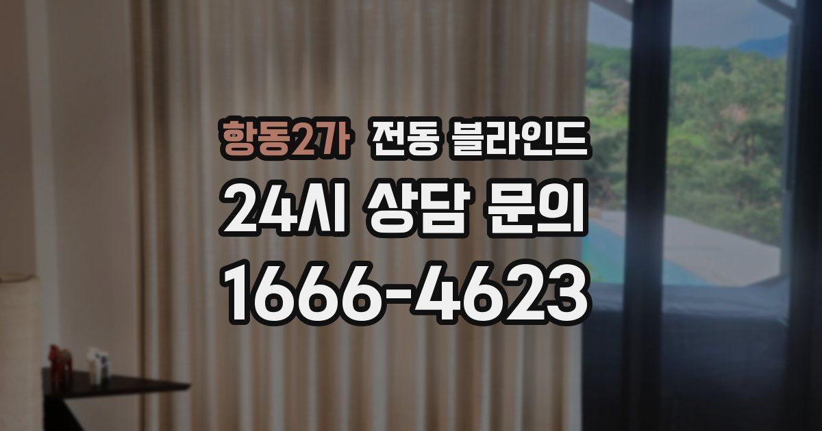 항동2가 전동 블라인드