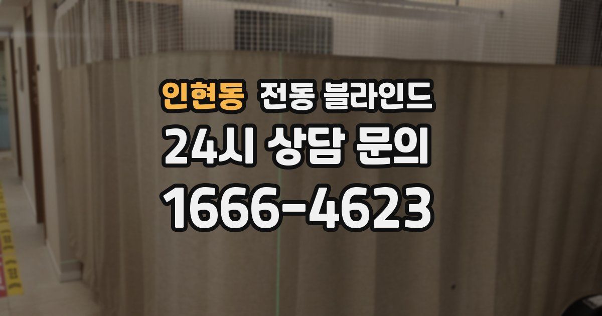 인현동 전동 블라인드