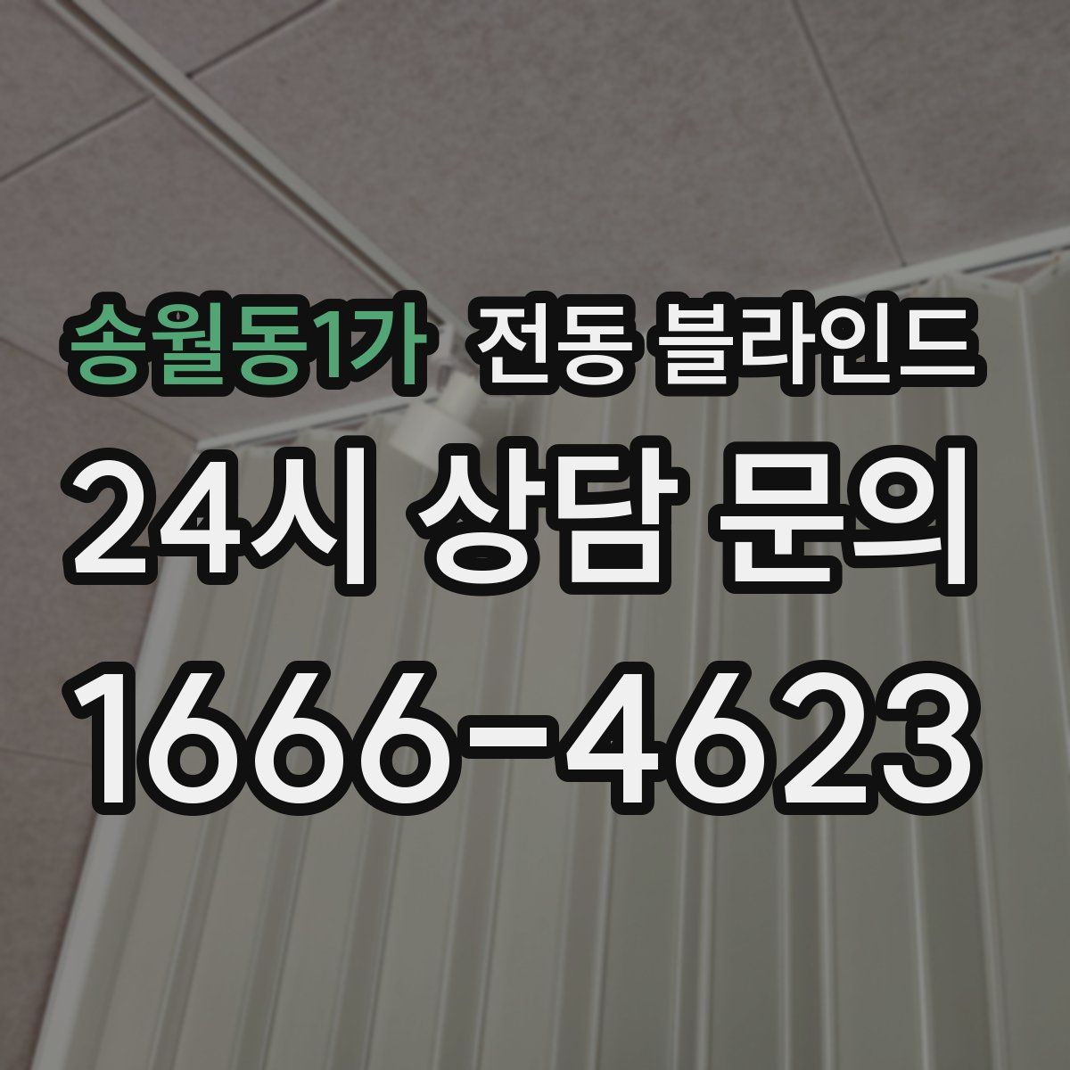 송월동1가 전동 블라인드