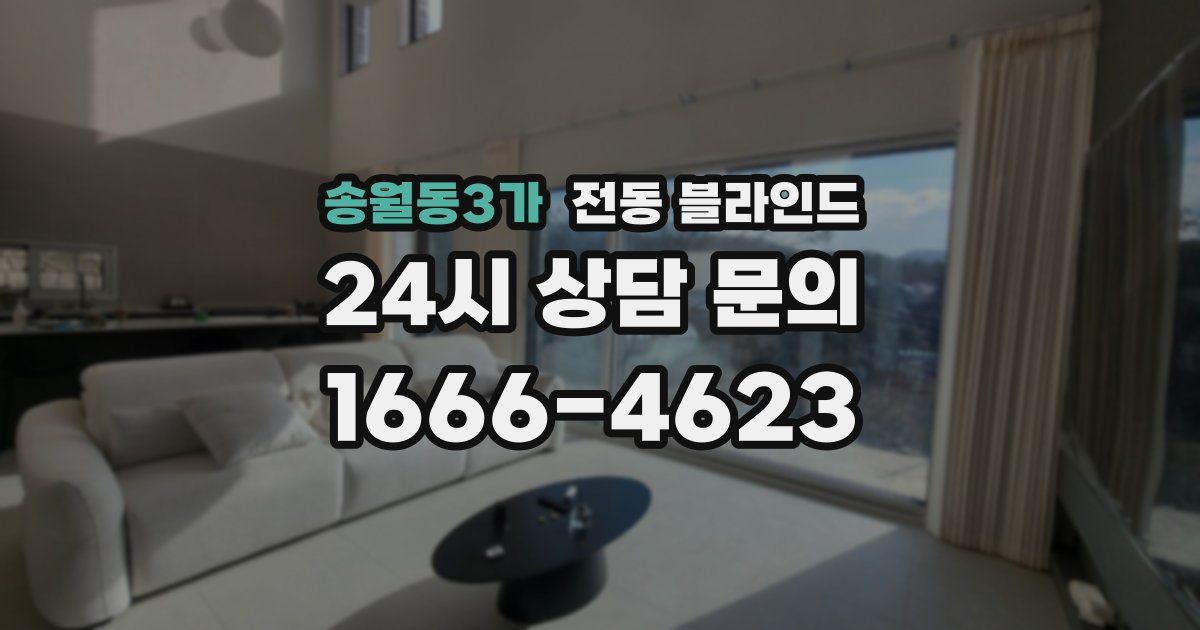 송월동3가 전동 블라인드