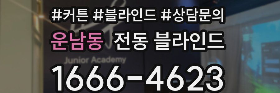 운남동 전동 블라인드