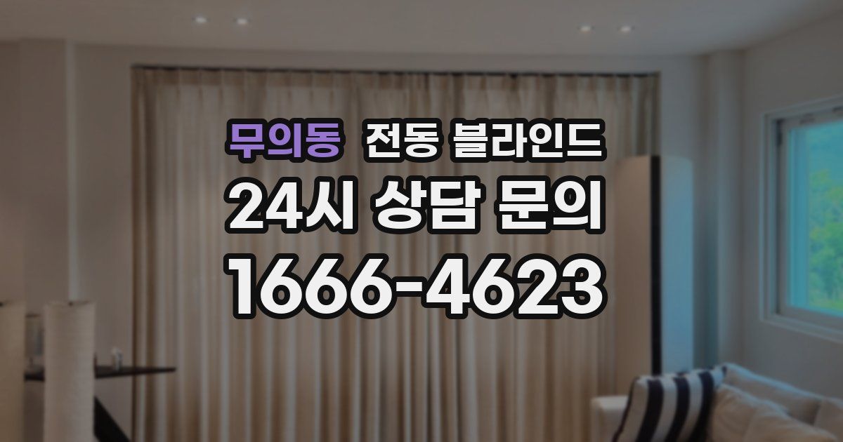 무의동 전동 블라인드