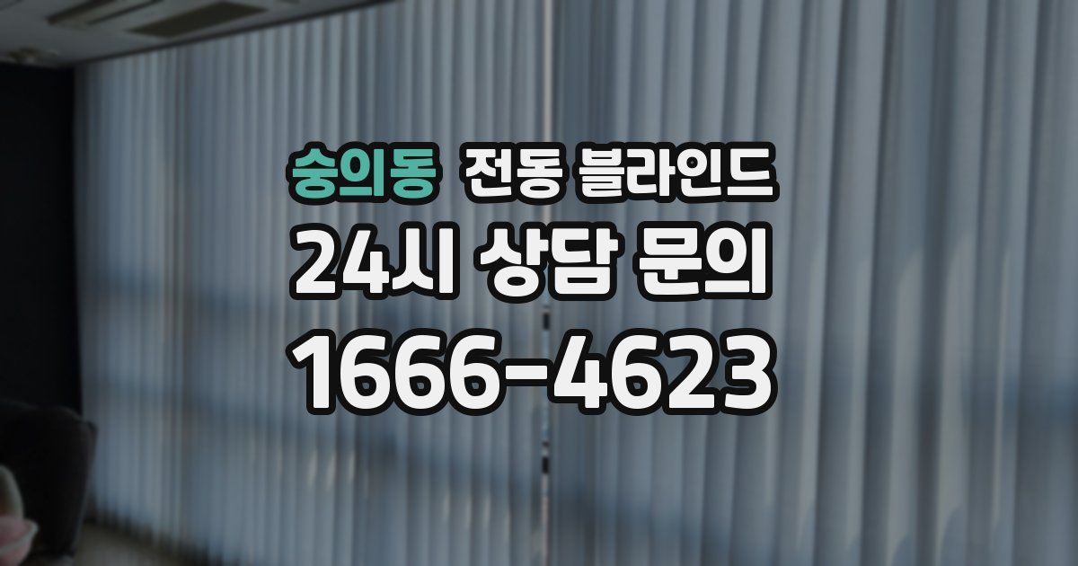 숭의동 전동 블라인드