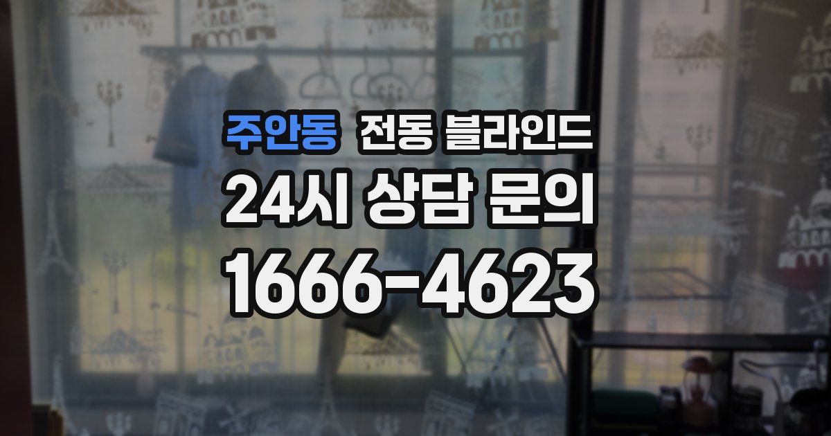 주안동 전동 블라인드