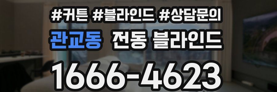 관교동 전동 블라인드