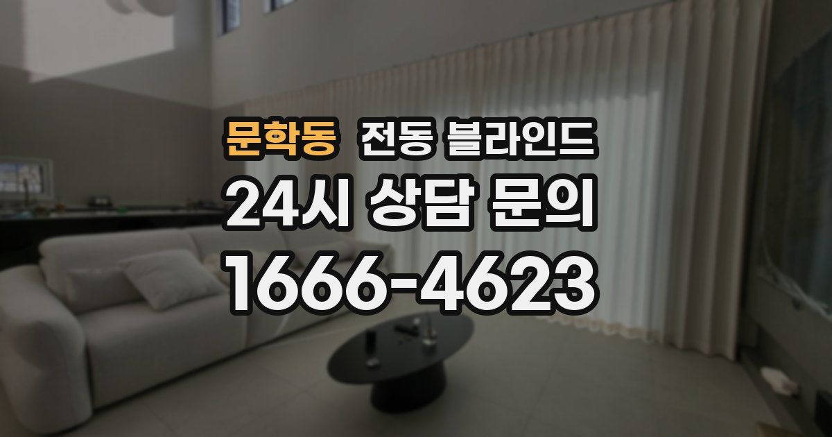 문학동 전동 블라인드