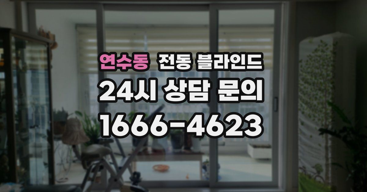 연수동 전동 블라인드