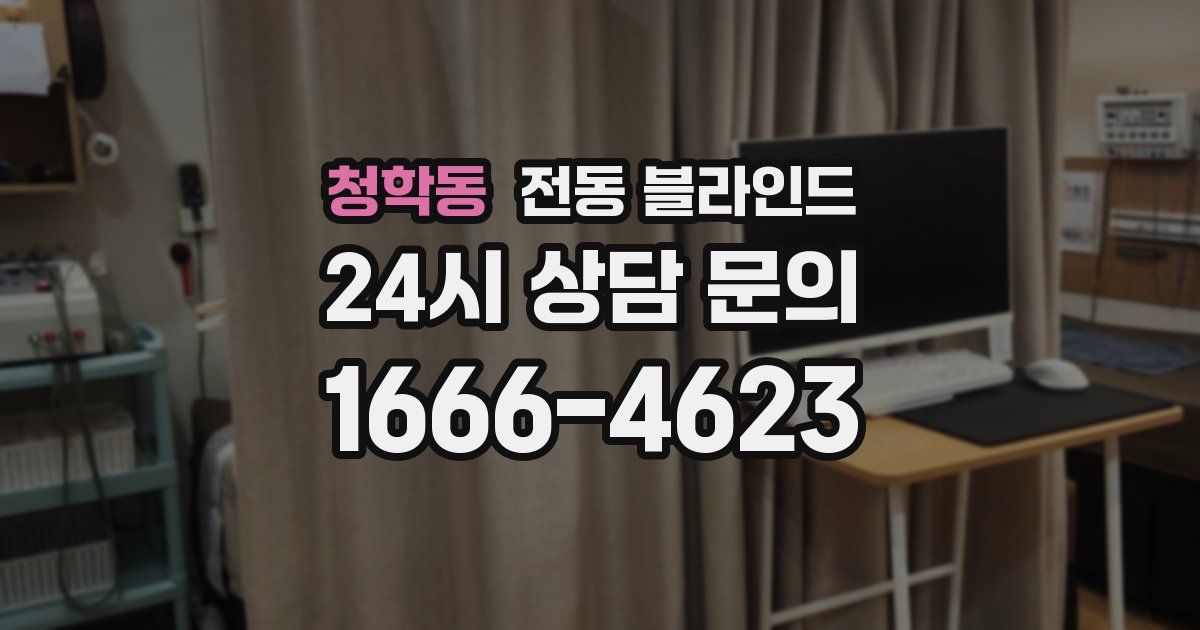 청학동 전동 블라인드