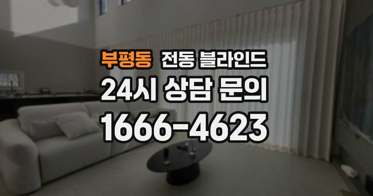 부평동 전동 블라인드