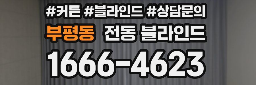 부평동 전동 블라인드
