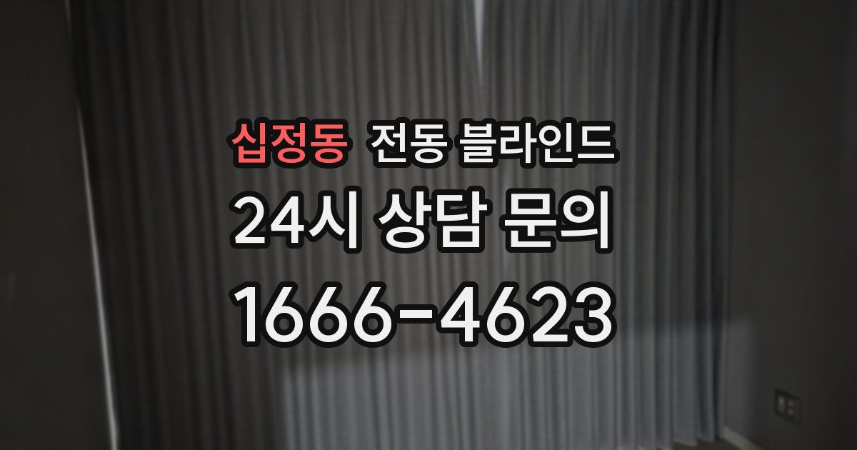 십정동 전동 블라인드