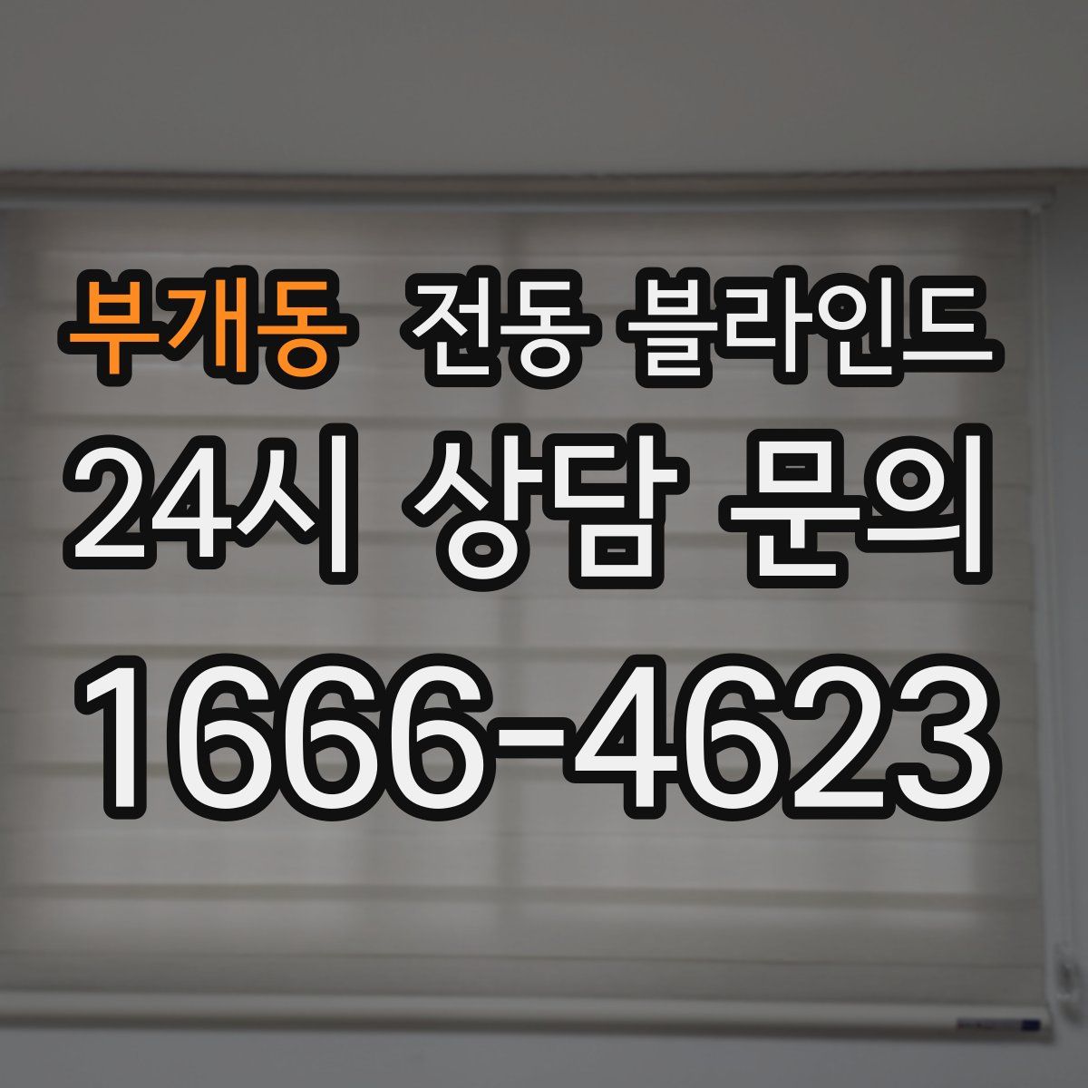 부개동 전동 블라인드