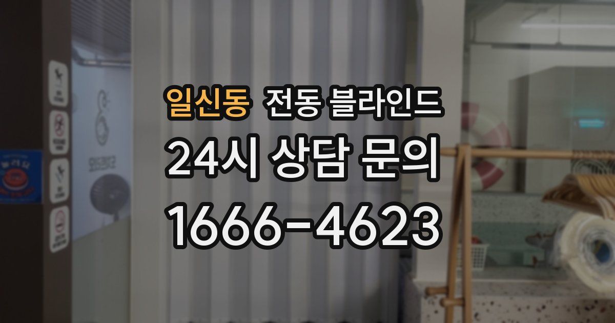 일신동 전동 블라인드
