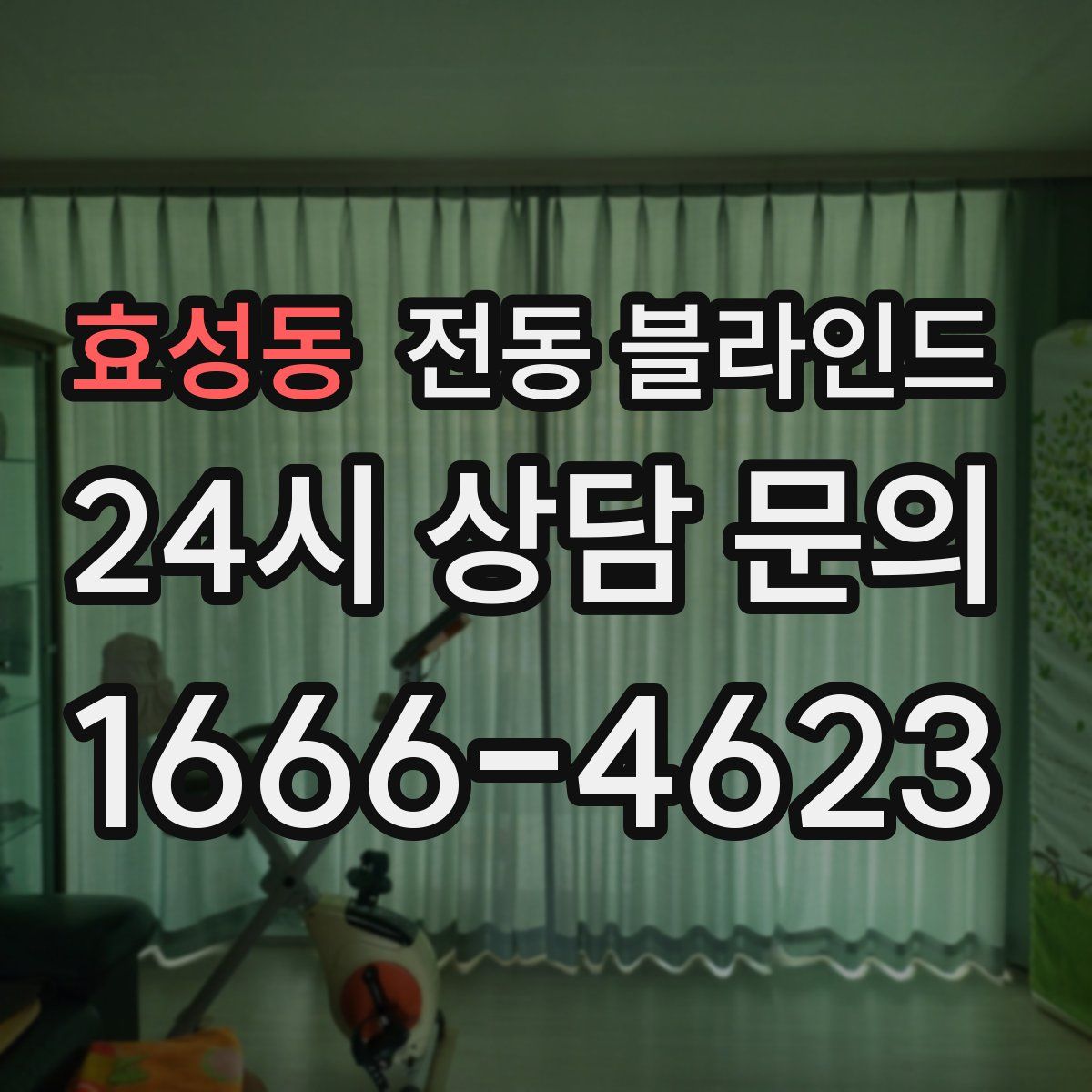 효성동 전동 블라인드