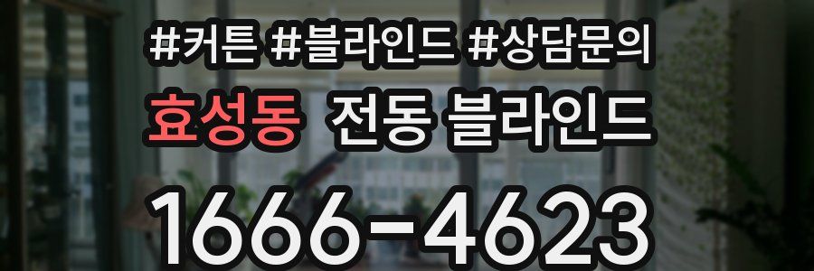 효성동 전동 블라인드