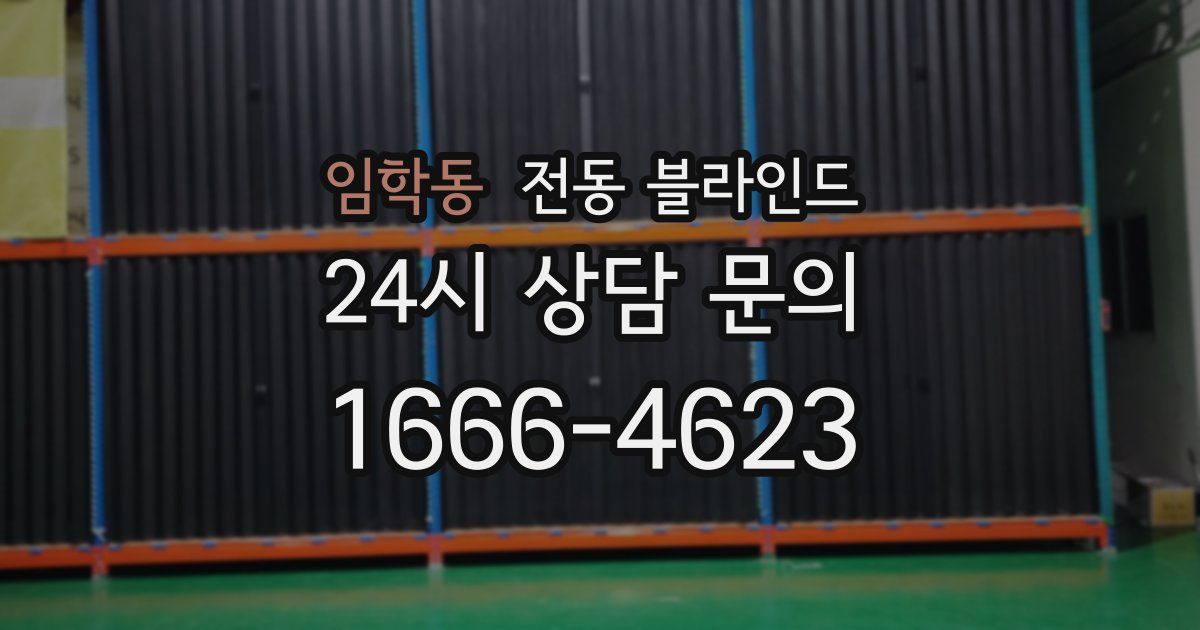 임학동 전동 블라인드