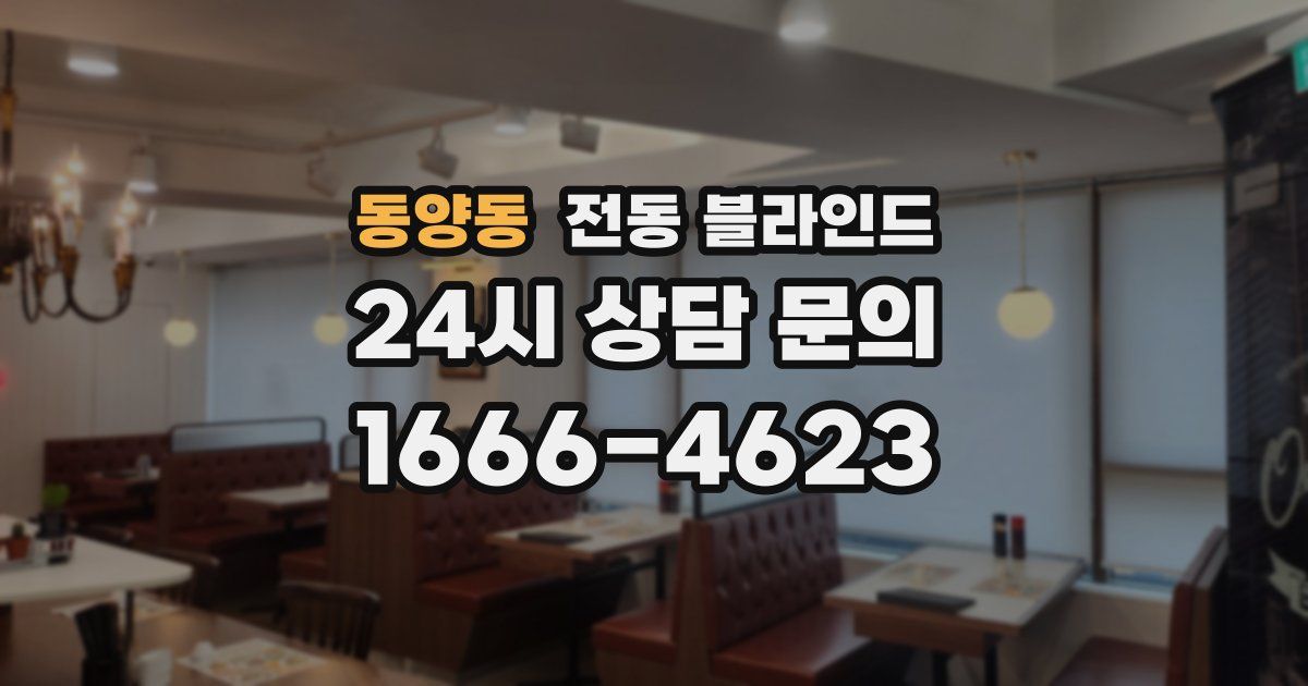 동양동 전동 블라인드