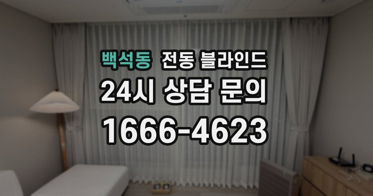 백석동 전동 블라인드
