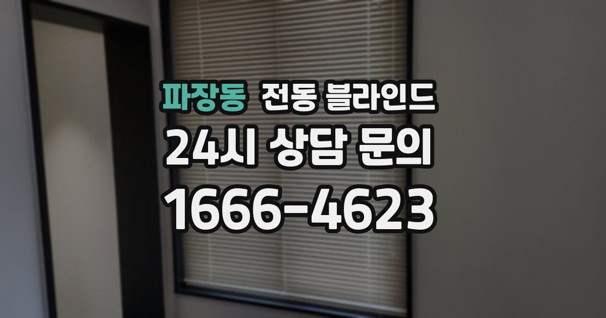 파장동 전동 블라인드