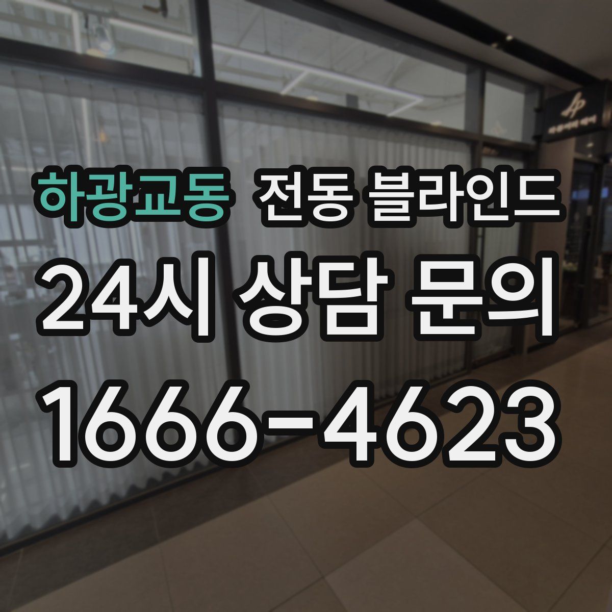 하광교동 전동 블라인드