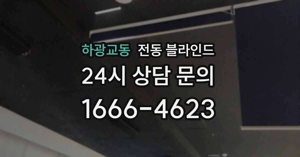 하광교동 전동 블라인드
